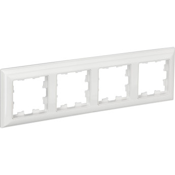 4-местная рамка IEK Brite ру-4-бр белый/белый BR-M42-12-K01