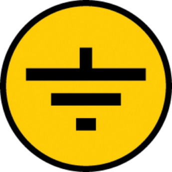 Самоклеящаяся этикетка IEK 30х30мм символ 
